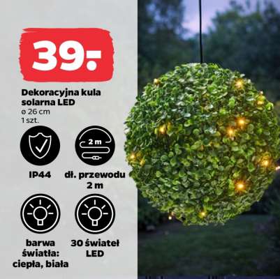 Dekoracyjna kula solarna LED