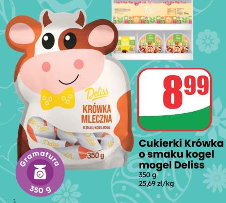 Cukierki krówka o smaku kogel mogel Deliss