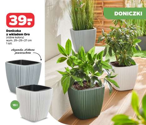 Doniczka z wkładem Oro