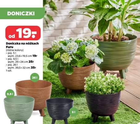 Doniczka na nóżkach Furu