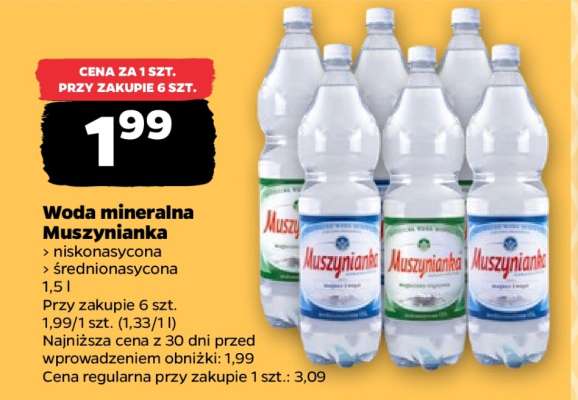 Woda mineralna MUSZYNIANKA