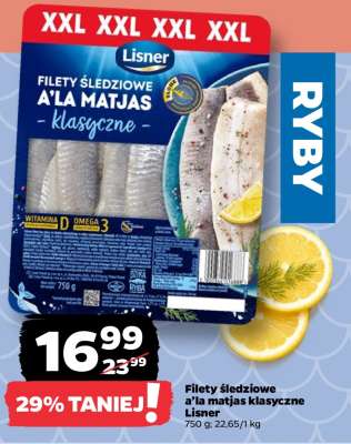 Filety śledziowe a’la matjas klasyczne Lisner