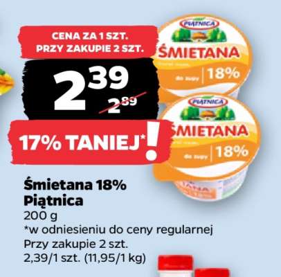 Śmietana 18% Piątnica