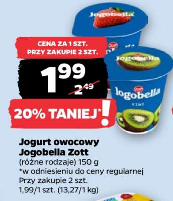 Jogurt owocowy Jogobella Zott