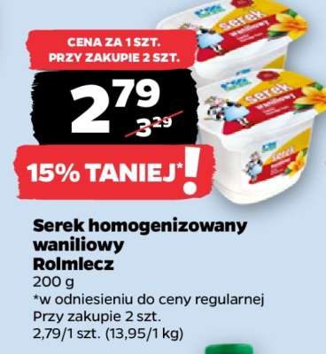 Serek homogenizowany waniliowy Rolmlecz