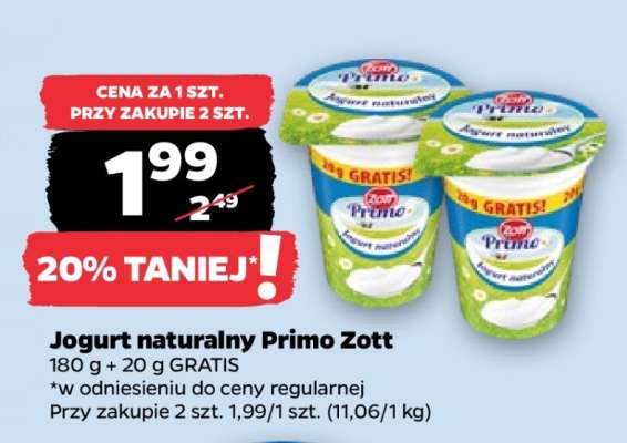 Jogurt naturalny PRIMO ZOTT