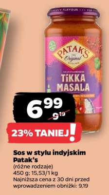 Sos w stylu indyjskim Patak’s