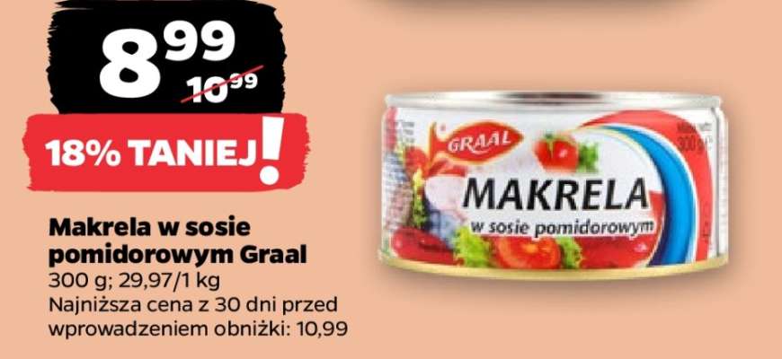 Makrela w sosie pomidorowym Graal