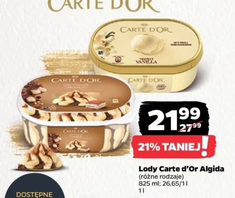 Lody Carte d’Or Algida