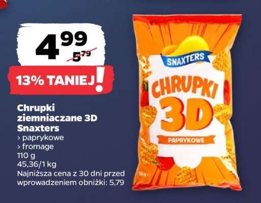 Chrupki ziemniaczane 3D Snaxters