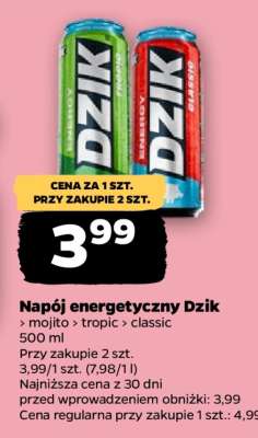 Napój energetyczny Dzik