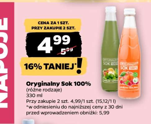 Oryginalny Sok 100%
