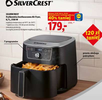SILVERCREST Frytkownica beztłuszczowa Air Fryer