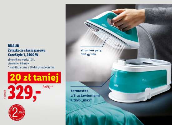 BRAUN Żelazko ze stacją parową CareStyle 1, 2400 W