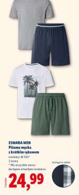ESMARA MEN Piżama męska z krótkim rękawem