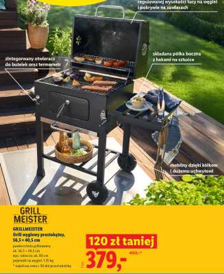 GRILLMEISTER Grill węglowy prostokątny