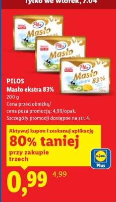 PILOS Masło ekstra 83%
