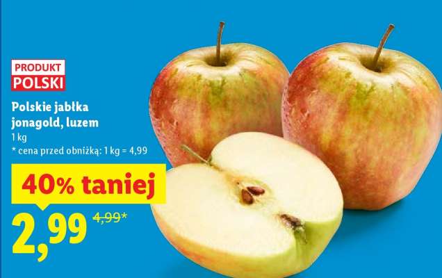 Polskie jabłka jonagold, luzem