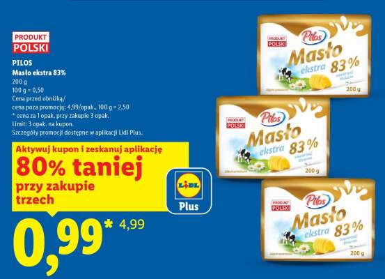 PILOS Masło ekstra 83%