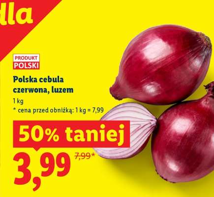 Polska cebula czerwona, luzem