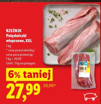 Rzeźnik Polędwiczki wieprzowe, XXL