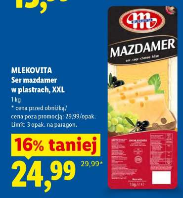 MLEKOVITA Ser mazdamer w plastrach, XXL