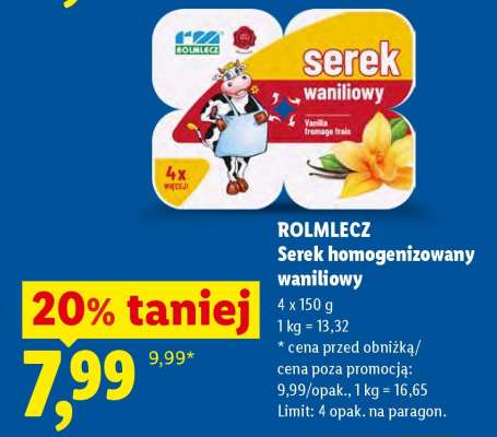 ROLMLECZ Serek homogenizowany waniliowy