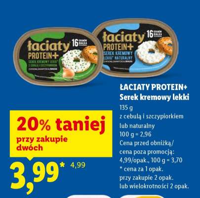 ŁACIATY PROTEIN+ Serek kremowy lekki