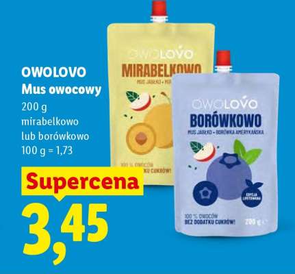 OWOLOVO Mus owocowy