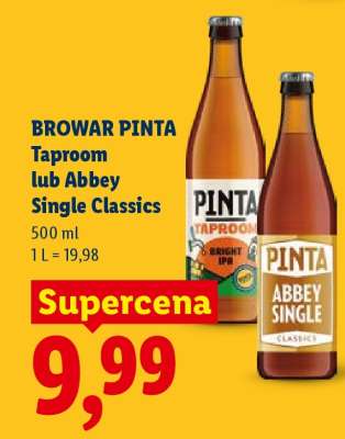 BROWAR PINTA Taproom lub Abbey Single Classics