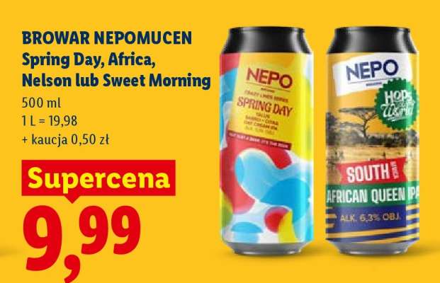 BROWAR NEPOMUCEN Spring Day, Africa, Nelson lub Sweet Morning