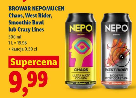 BROWAR NEPOMUCEN Chaos, West Rider, Smoothie Bowl lub Crazy Lines