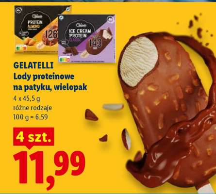 Gelatelli Lody proteinowe na patyku, wielopak