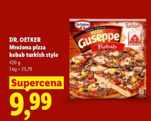 DR. OETKER Mrożona pizza kebab turkish style