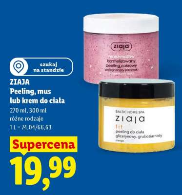 ZIAJA Peeling, mus lub krem do ciała