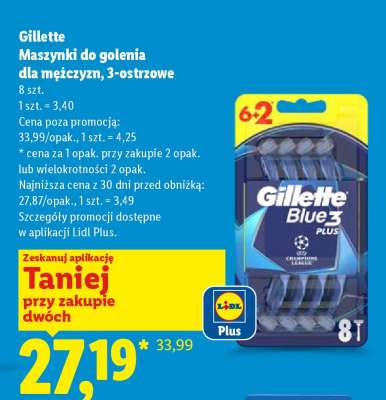 GILLETTE Maszynki do golenia dla mężczyzn, 3-ostrzowe