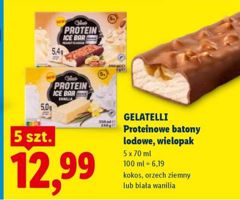 Gelatelli Proteinowe batony lodowe, wielopak