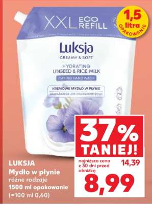 LUKSJA Mydło w płynie różne rodzaje 1500 ml opakowanie (=100 ml 0,60)