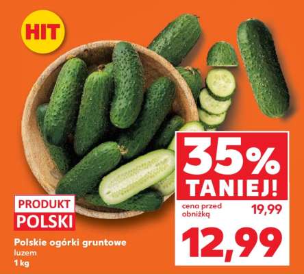 Polskie ogórki gruntowe, luzem 1 kg