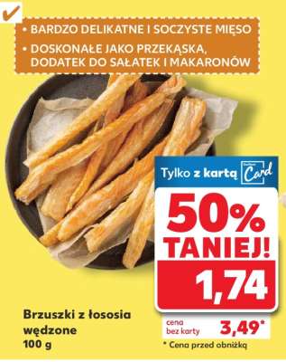 Brzuszki z łososia wędzone 100 g