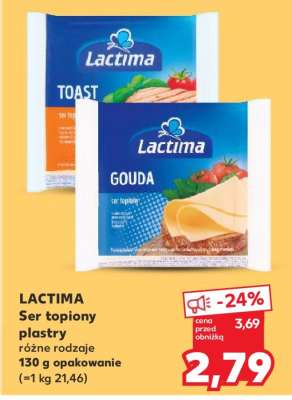 Lactima Ser topiony - plastry