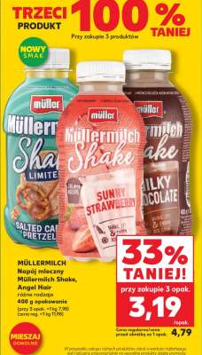 MÜLLERMILCH Napój mleczny Müllermilch Shake, Angel Flair różne rodzaje