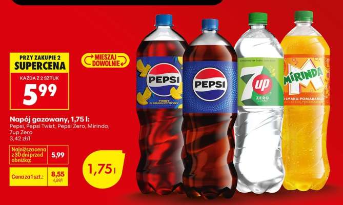 Napój gazowany, 1,75 l