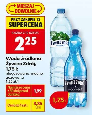 Woda źródlana Żywiec Zdrój, 1,75 l