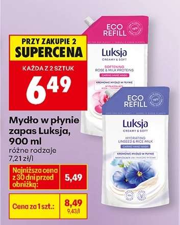 Mydło w płynie zapas Luksja 900 ml