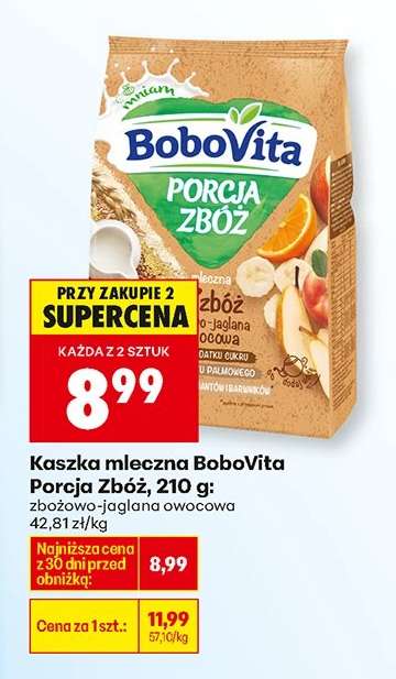 Kaszka mleczna BoboVita Porcja zbóż, 210 g