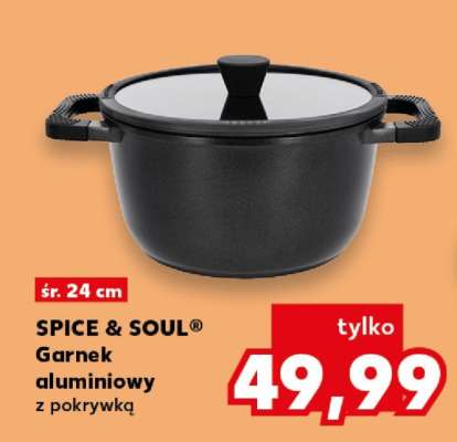 SPICE & SOUL® Garnek aluminiowy z pokrywką