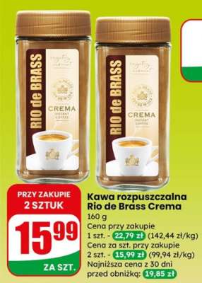 Kawa rozpuszczalna Rio de Brass Crema