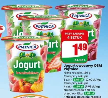 Jogurt owocowy OSM Piątnica
