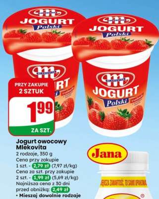 Jogurt owocowy Mlekovita